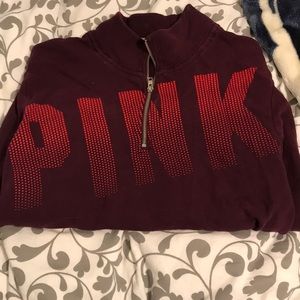 Victoria secret pink half zip